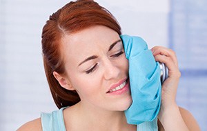 Occlusal splint on model teeth